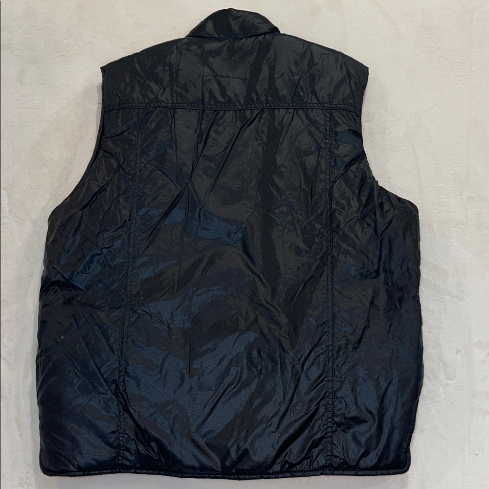 Vintage Alpine Ski Black and Red Men's Medium Puffer Vest - Picture 6 of 7